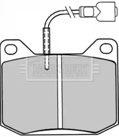 Комплект тормозных колодок (BORG & BECK: BBP1016)