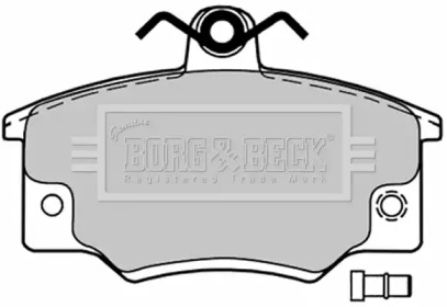 Комплект тормозных колодок (BORG & BECK: BBP1032)