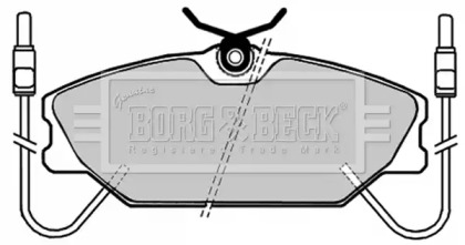 Комплект тормозных колодок (BORG & BECK: BBP1035)