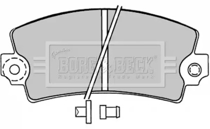 Комплект тормозных колодок (BORG & BECK: BBP1047)