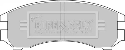 Комплект тормозных колодок (BORG & BECK: BBP1051)