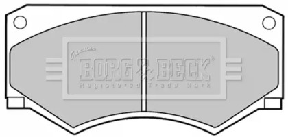 Комплект тормозных колодок (BORG & BECK: BBP1056)