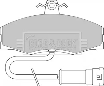 Комплект тормозных колодок (BORG & BECK: BBP1060)