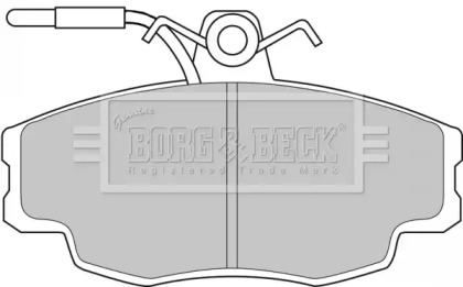 Комплект тормозных колодок (BORG & BECK: BBP1062)