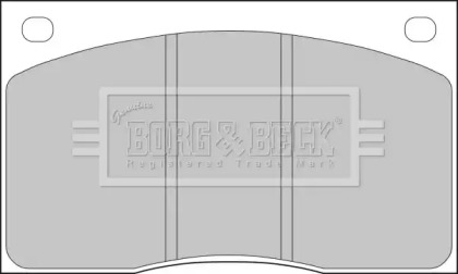 Комплект тормозных колодок (BORG & BECK: BBP1074)