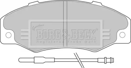 Комплект тормозных колодок (BORG & BECK: BBP1078)