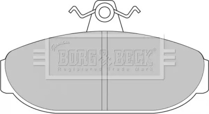 Комплект тормозных колодок (BORG & BECK: BBP1079)