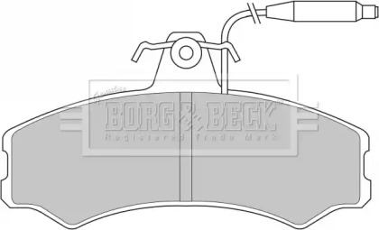 Комплект тормозных колодок (BORG & BECK: BBP1082)