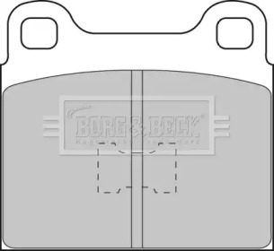 Комплект тормозных колодок (BORG & BECK: BBP1085)