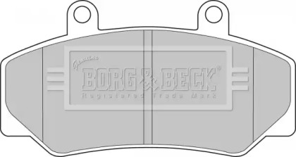 Комплект тормозных колодок (BORG & BECK: BBP1087)