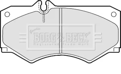 Комплект тормозных колодок (BORG & BECK: BBP1089)