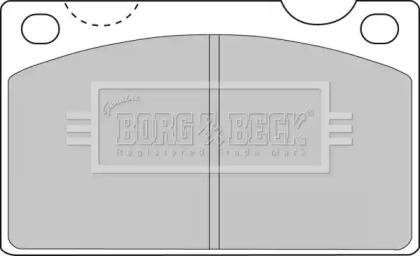 Комплект тормозных колодок (BORG & BECK: BBP1099)