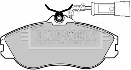 Комплект тормозных колодок (BORG & BECK: BBP1124)