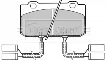 Комплект тормозных колодок (BORG & BECK: BBP1154)