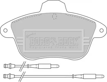 Комплект тормозных колодок (BORG & BECK: BBP1159)