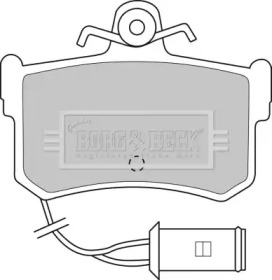 Комплект тормозных колодок (BORG & BECK: BBP1161)