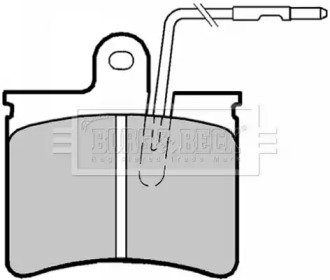 Комплект тормозных колодок (BORG & BECK: BBP1169)