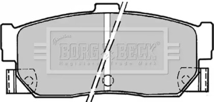 Комплект тормозных колодок (BORG & BECK: BBP1177)