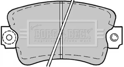 Комплект тормозных колодок (BORG & BECK: BBP1178)