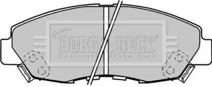 Комплект тормозных колодок (BORG & BECK: BBP1187)