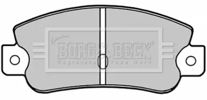 Комплект тормозных колодок (BORG & BECK: BBP1193)