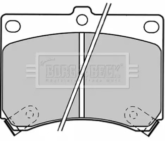 Комплект тормозных колодок (BORG & BECK: BBP1208)