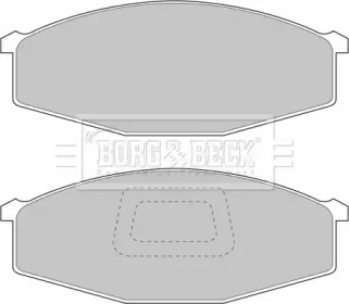 Комплект тормозных колодок (BORG & BECK: BBP1214)