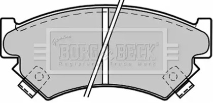 Комплект тормозных колодок (BORG & BECK: BBP1215)