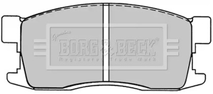 Комплект тормозных колодок (BORG & BECK: BBP1225)