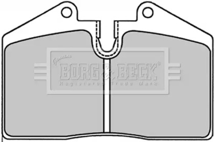 Комплект тормозных колодок (BORG & BECK: BBP1227)