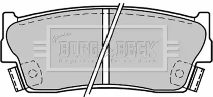 Комплект тормозных колодок (BORG & BECK: BBP1228)