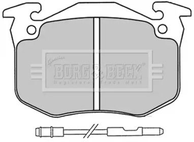 Комплект тормозных колодок (BORG & BECK: BBP1230)