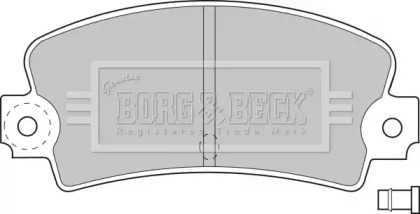 Комплект тормозных колодок (BORG & BECK: BBP1233)