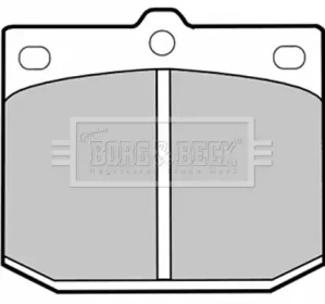 Комплект тормозных колодок (BORG & BECK: BBP1239)