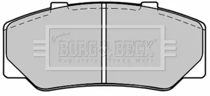 Комплект тормозных колодок (BORG & BECK: BBP1246)