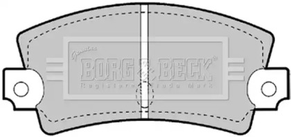 Комплект тормозных колодок (BORG & BECK: BBP1247)