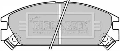 Комплект тормозных колодок (BORG & BECK: BBP1249)