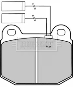 Комплект тормозных колодок (BORG & BECK: BBP1254)