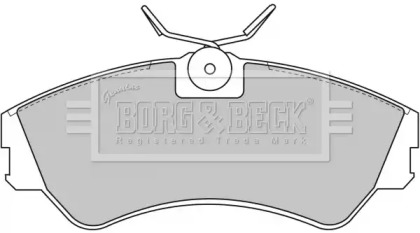 Комплект тормозных колодок (BORG & BECK: BBP1316)