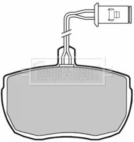 Комплект тормозных колодок (BORG & BECK: BBP1320)