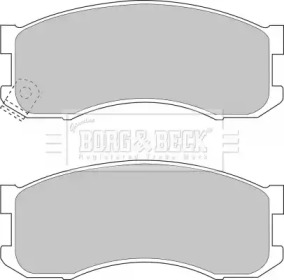 Комплект тормозных колодок (BORG & BECK: BBP1336)