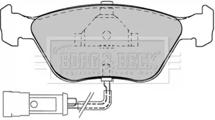 Комплект тормозных колодок (BORG & BECK: BBP1343)