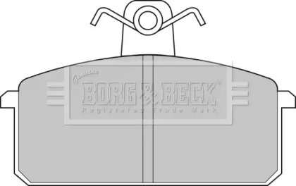 Комплект тормозных колодок (BORG & BECK: BBP1348)