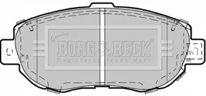 Комплект тормозных колодок (BORG & BECK: BBP1353)