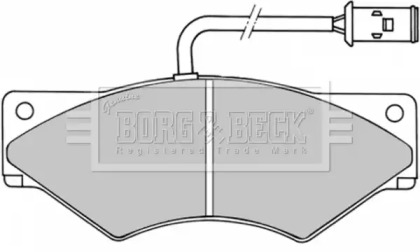 Комплект тормозных колодок (BORG & BECK: BBP1357)