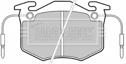 Комплект тормозных колодок (BORG & BECK: BBP1370)