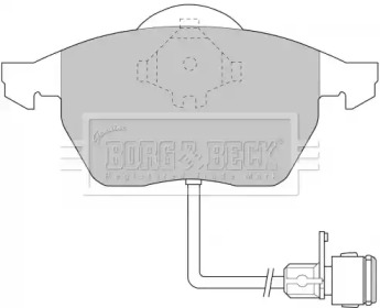 Комплект тормозных колодок (BORG & BECK: BBP1392)