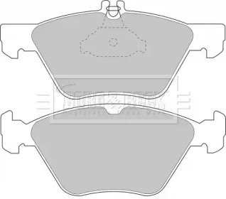 Комплект тормозных колодок (BORG & BECK: BBP1393)