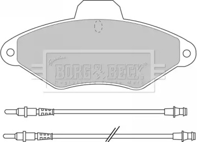 Комплект тормозных колодок (BORG & BECK: BBP1400)