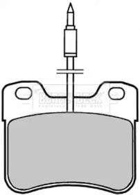 Комплект тормозных колодок (BORG & BECK: BBP1402)